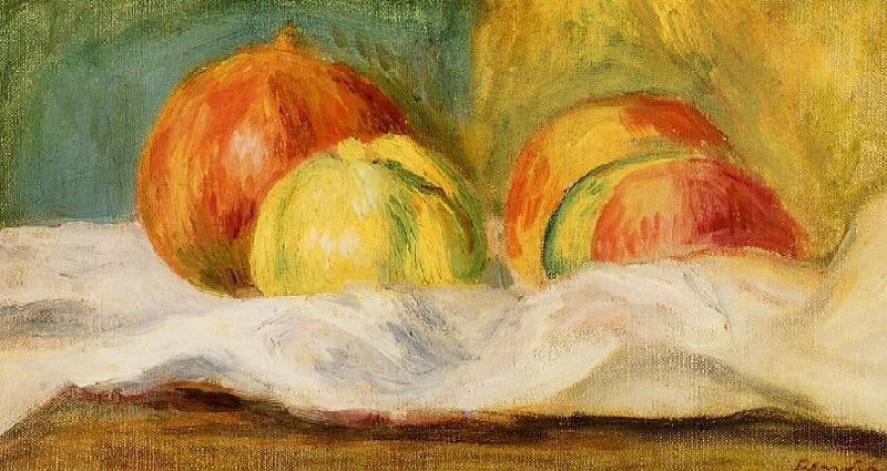 Still Life With Apples And Pomegranates by Pierre Auguste Renoir
