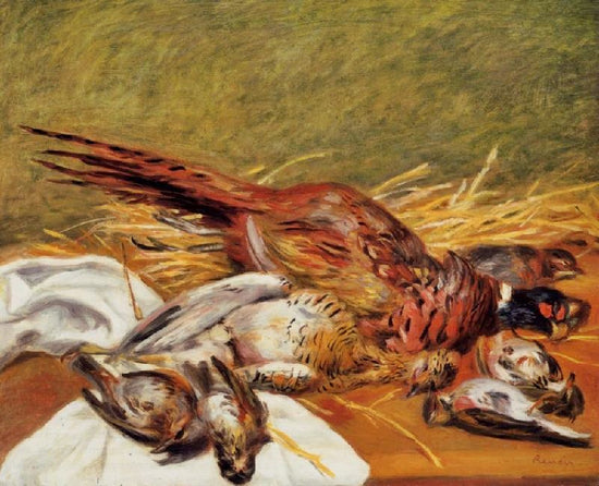 Faisans, Canapetiere Et Grives by Pierre Auguste Renoir