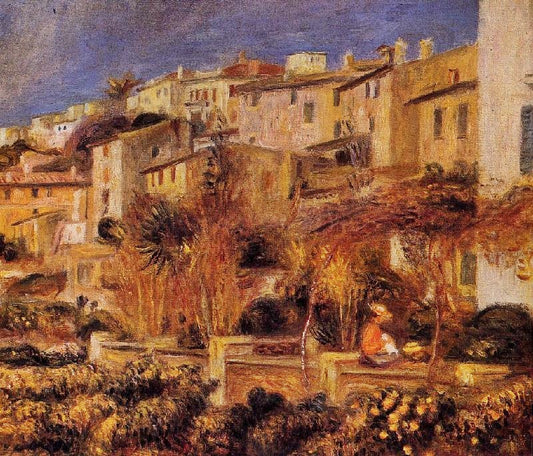 Terraces At Cagnes by Pierre Auguste Renoir