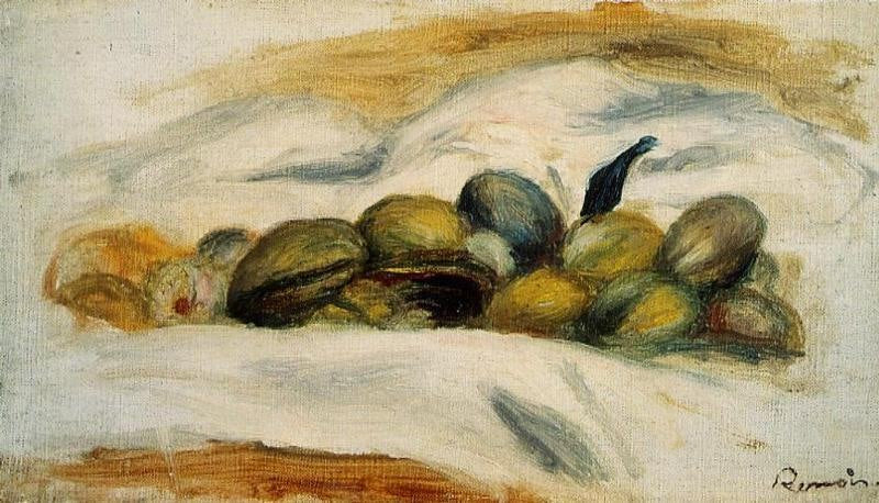 Still Life, Almonds And Walnuts by Pierre Auguste Renoir