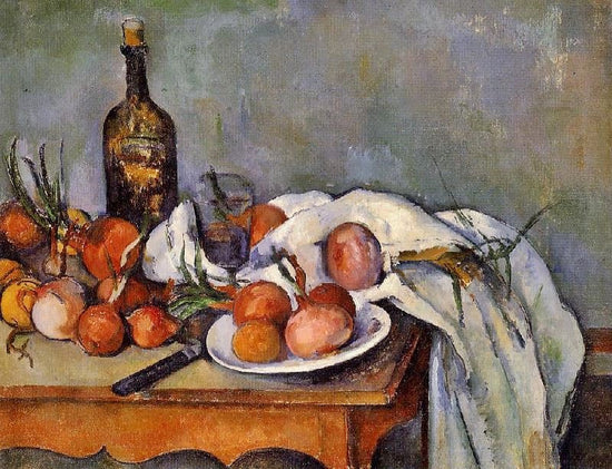 Still Life With Red Onions by Paul Cézanne