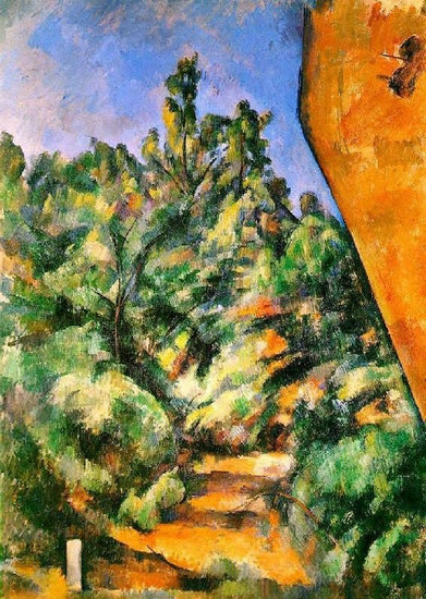 Bibemus, The Red Rock by Paul Cézanne