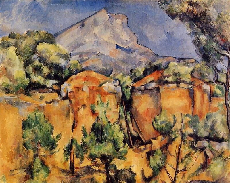 Mont Sainte-Victoire Seen From The Bibemus Quarry by Paul Cézanne