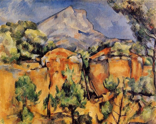 Mont Sainte-Victoire Seen From The Bibemus Quarry by Paul Cézanne
