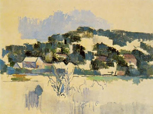 Houses On The Hill by Paul Cézanne