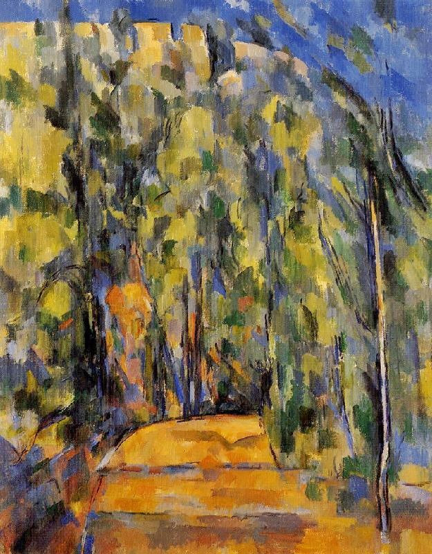 Bend In The Forest Road by Paul Cézanne