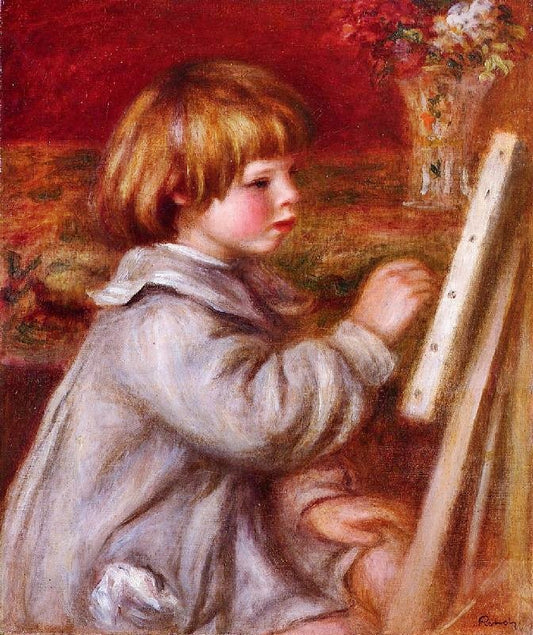 Portrait Of Claude Renoir Painting by Pierre Auguste Renoir