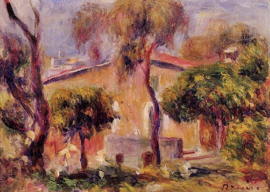 Houses In Cagnes by Pierre Auguste Renoir