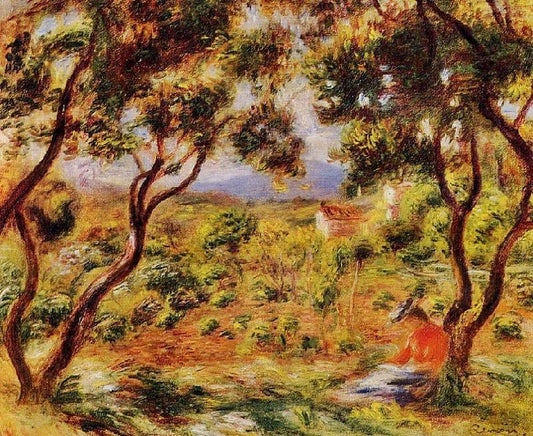 The Vineyards Of Cagnes by Pierre Auguste Renoir
