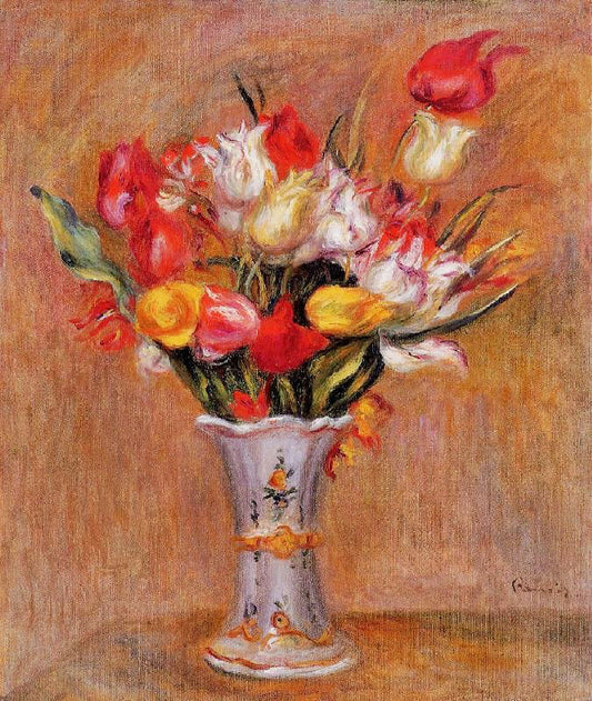 Tulips by Pierre Auguste Renoir