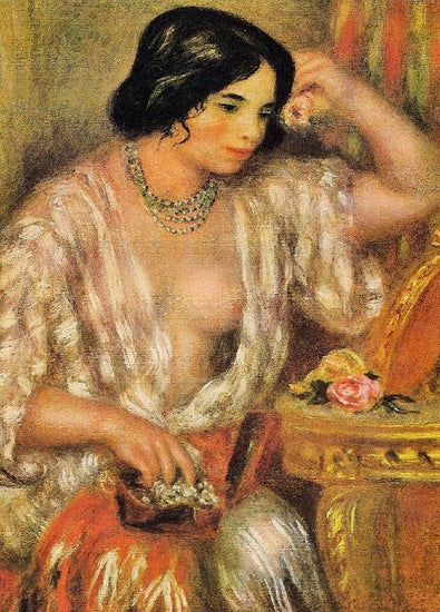 Gabrielle Wearing Jewelry by Pierre Auguste Renoir