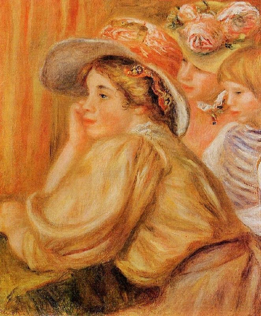 Coco And Two Servants by Pierre Auguste Renoir