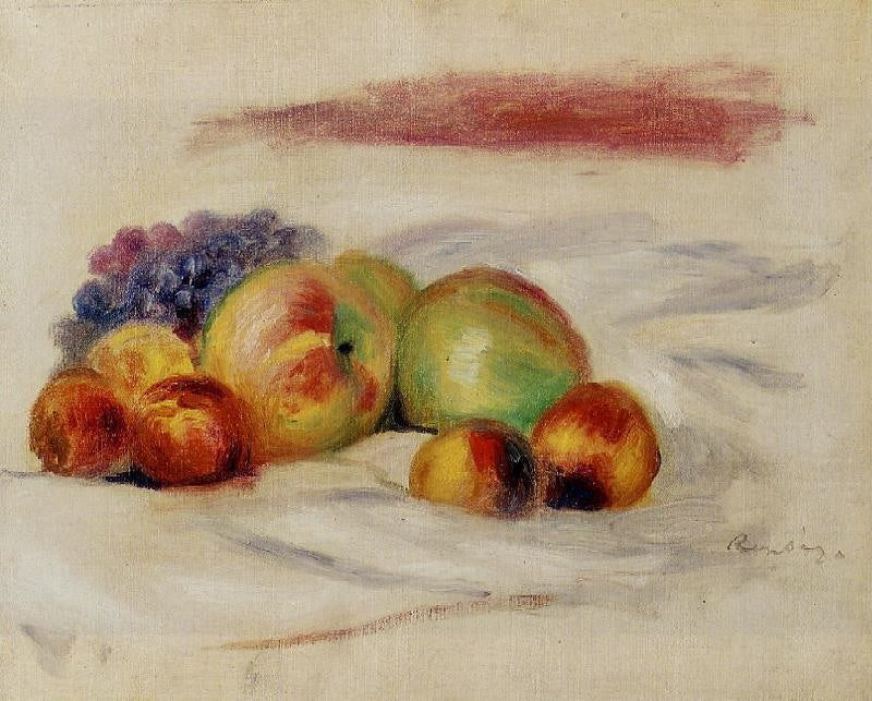 Apples And Grapes by Pierre Auguste Renoir