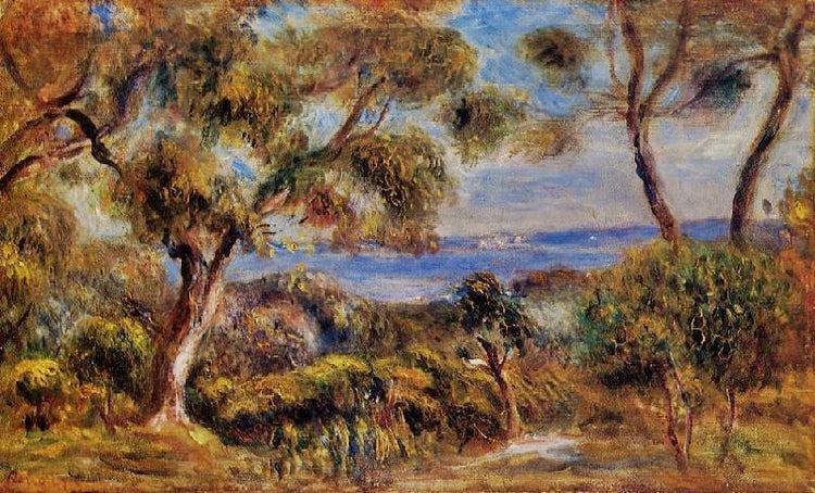 The Sea At Cagnes by Pierre Auguste Renoir
