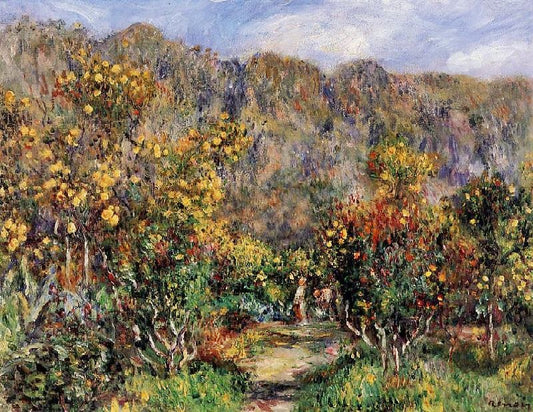Landscape With Mimosas by Pierre Auguste Renoir