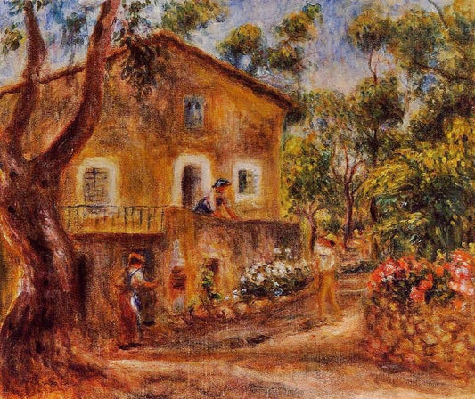 House In Collett At Cagnes by Pierre Auguste Renoir