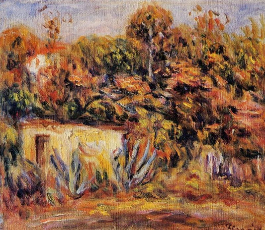 Cabin With Aloe Plants by Pierre Auguste Renoir