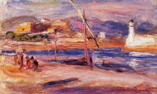 Fort Carre Et Phare D’Antibes by Pierre Auguste Renoir
