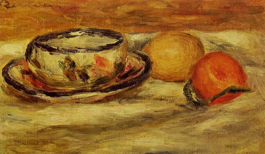 Cup, Lemon And Tomato by Pierre Auguste Renoir