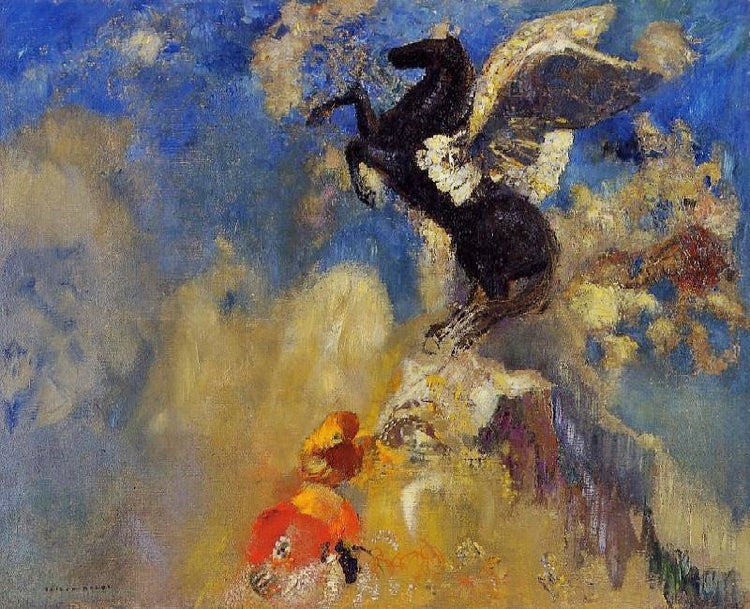 The Black Pegasus by Odilon Redon