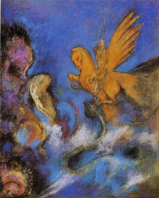 Roger And Angelica by Odilon Redon