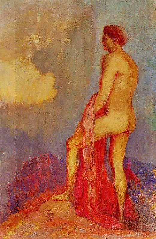 Oedipus In The Garden Of Illusions by Odilon Redon