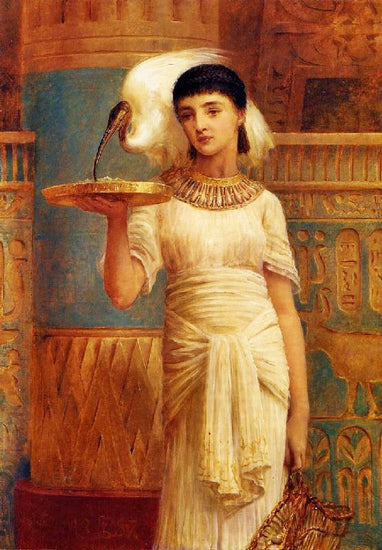 Alethe, Attendent Of The Sacred Ibis by Edwin Long RA
