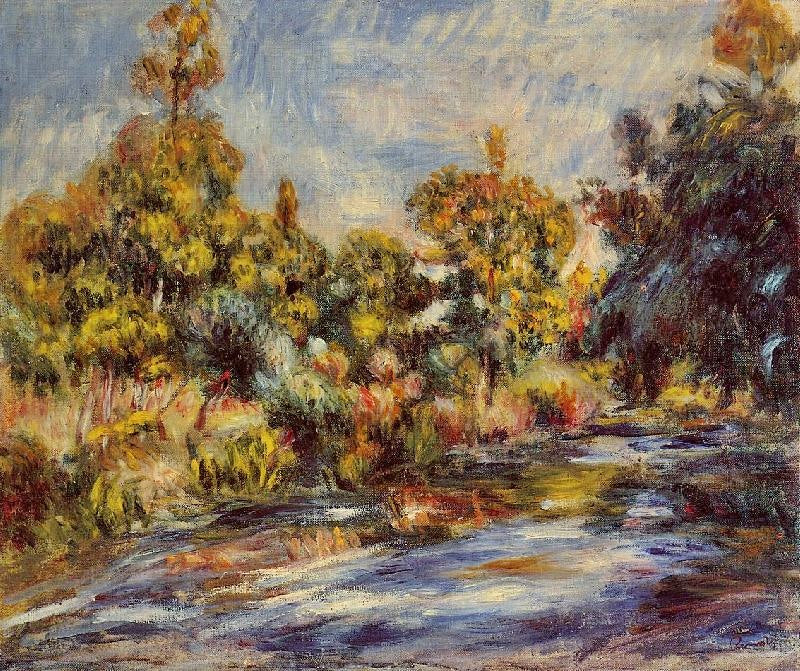 Landscape With River by Pierre Auguste Renoir