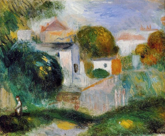 Houses In The Trees by Pierre Auguste Renoir