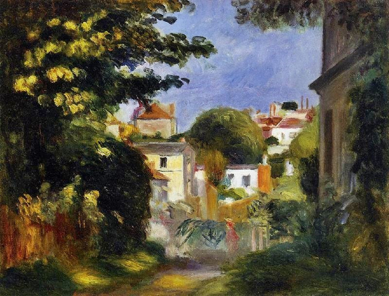 House And Figure Among The Trees by Pierre Auguste Renoir