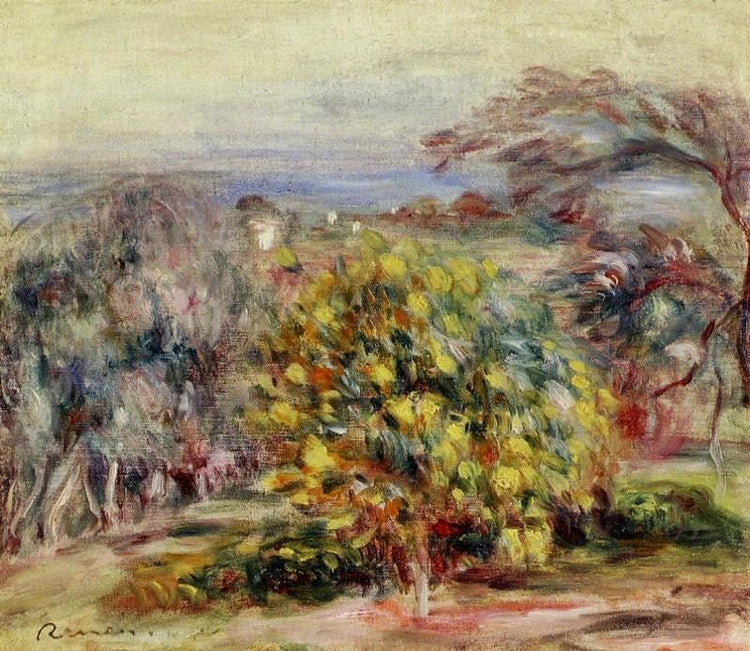 Landscape At Collettes by Pierre Auguste Renoir