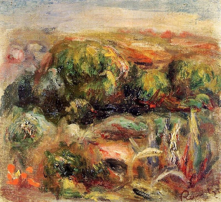 Landscape Near Cagnes by Pierre Auguste Renoir