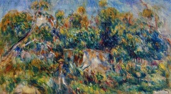 The Painter Taking A Stroll At Cagnes by Pierre Auguste Renoir