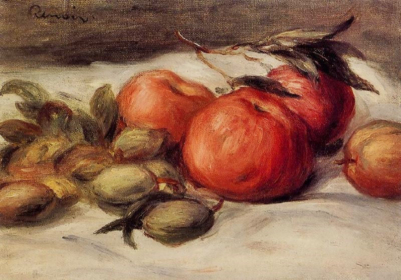 STILL LIFE WITH APPLES AND ALMONDS