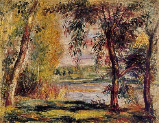 Trees By The Water by Pierre Auguste Renoir