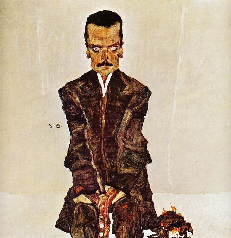 Portrait Of The Publisher Eduard Kosmack by Egon Schiele