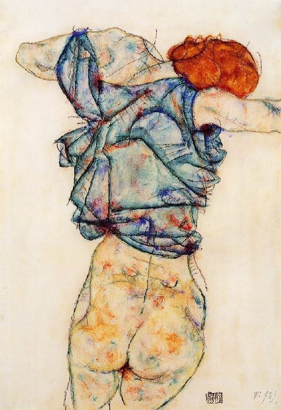 WOMAN UNDRESSING