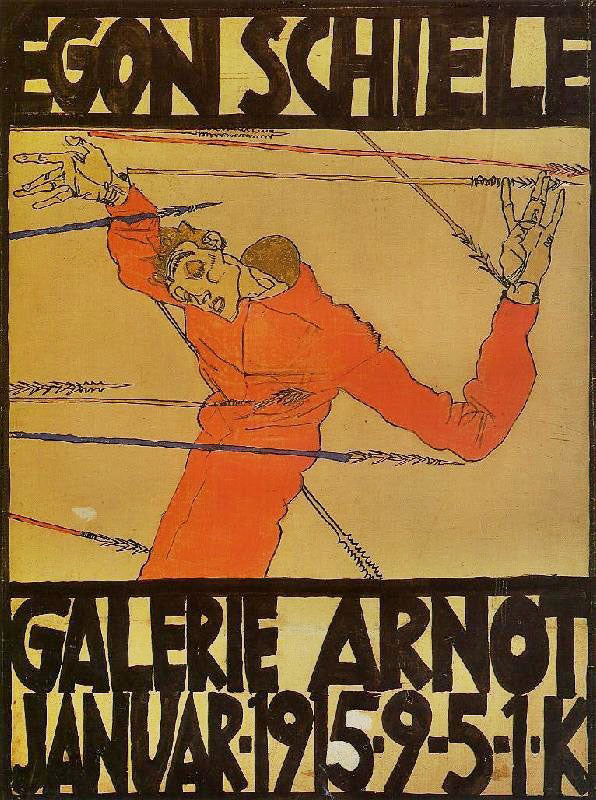 Self Portrait As St. Sebastian, Poster by Egon Schiele