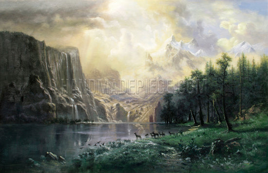 Among The Siera Navada Mountains, California by Albert Bierstadt