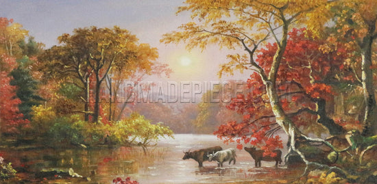 Autumn On The Delaware River by Jasper Francis Cropse