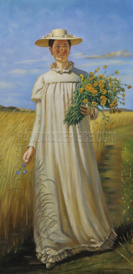 Anna Ancher Returning From The Field by Michael Peter Ancher