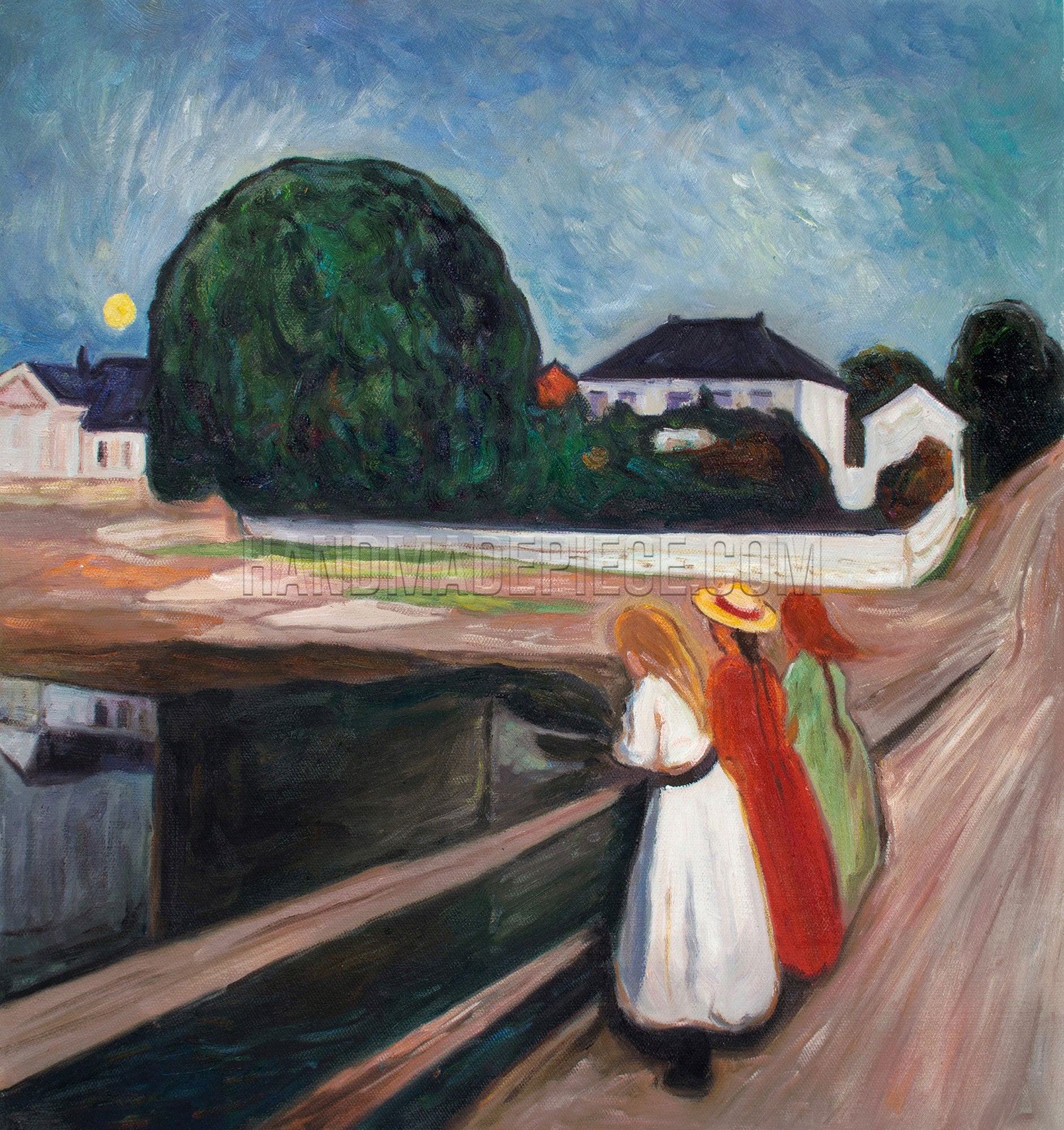 The Girls On The Bridge by Edvard Munch