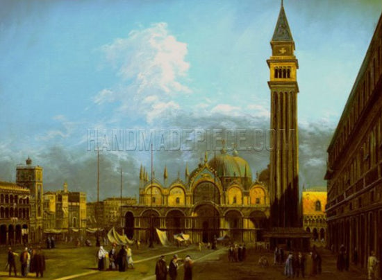 Venice: Piazza San Marco With The Basilica And Campanile by Canaletto