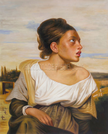 Orphan Girl At The Cemetery by Eugène Delacroix