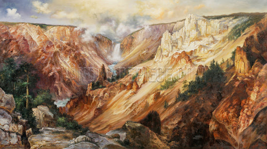 The Grand Canyon Of The Yellowstone, 1901 by Thomas Moran