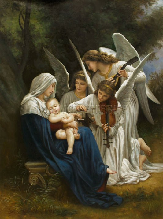 Song Of The Angels (Small Version) by William Bouguereau