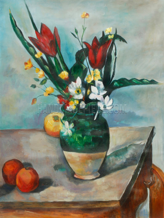 The Vase Of Tulips by Paul Cézanne