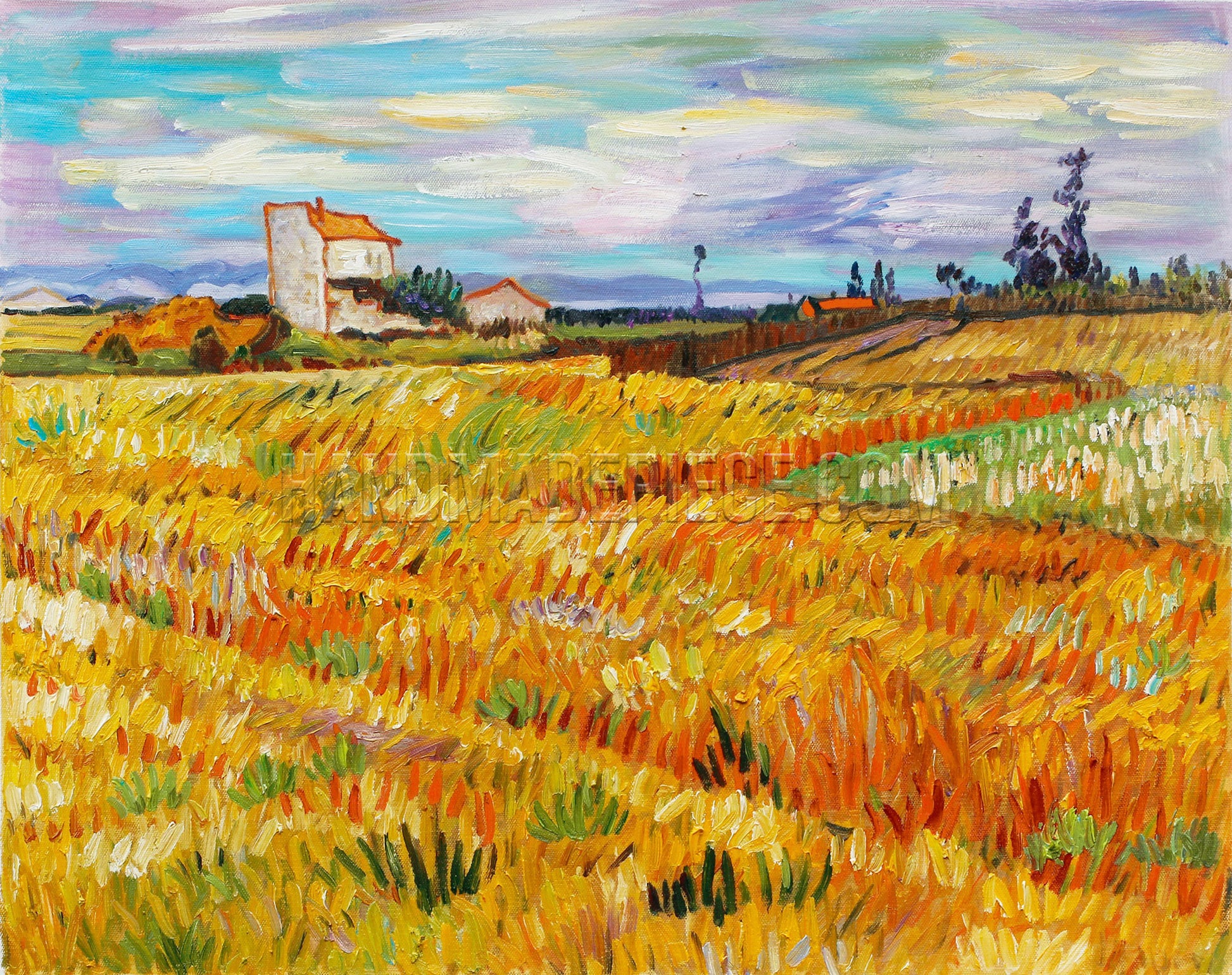 Wheat Field With Sheaves, 1888 by Vincent van Gogh