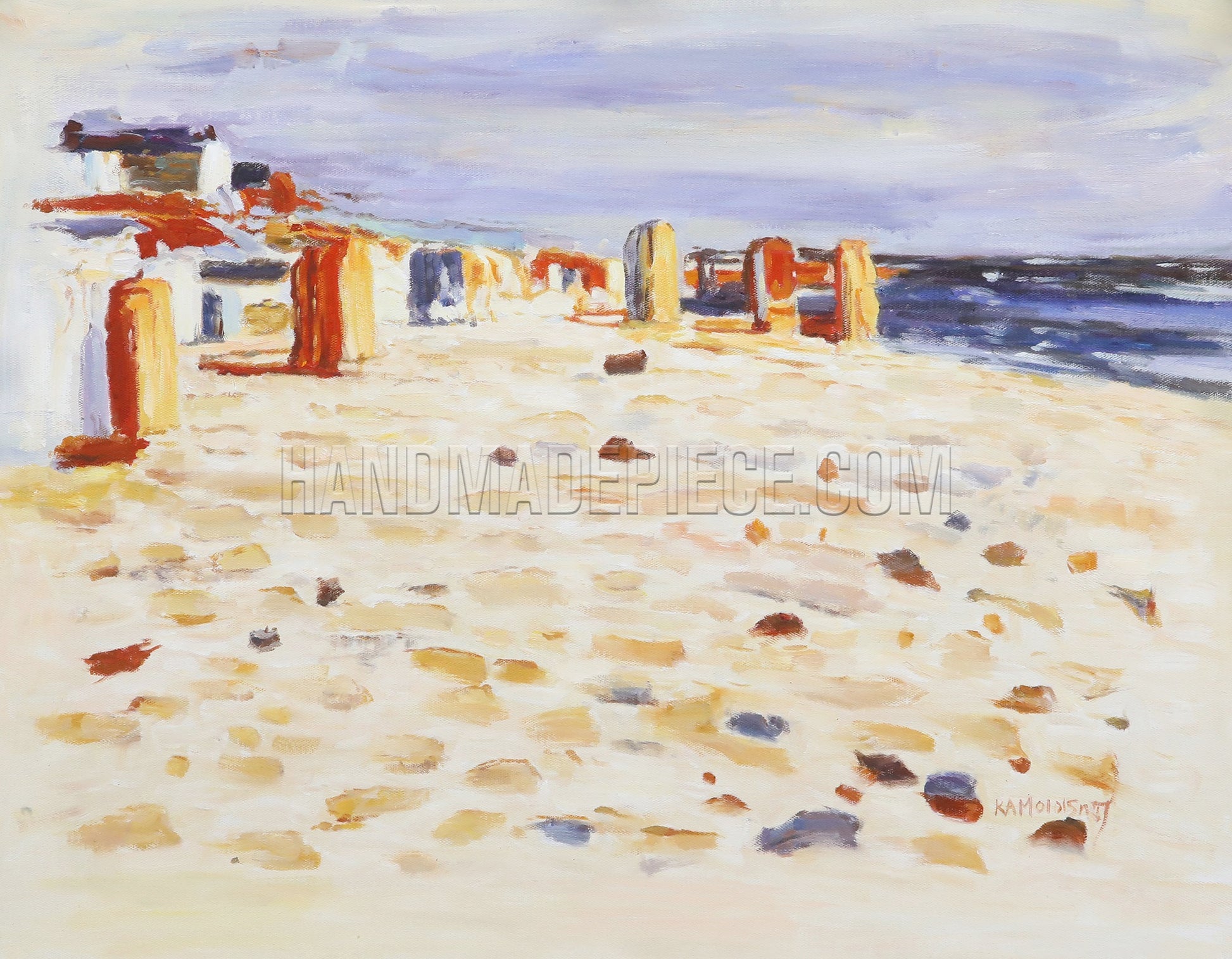 Beach Baskets In Holland by Wassily Kandinsk