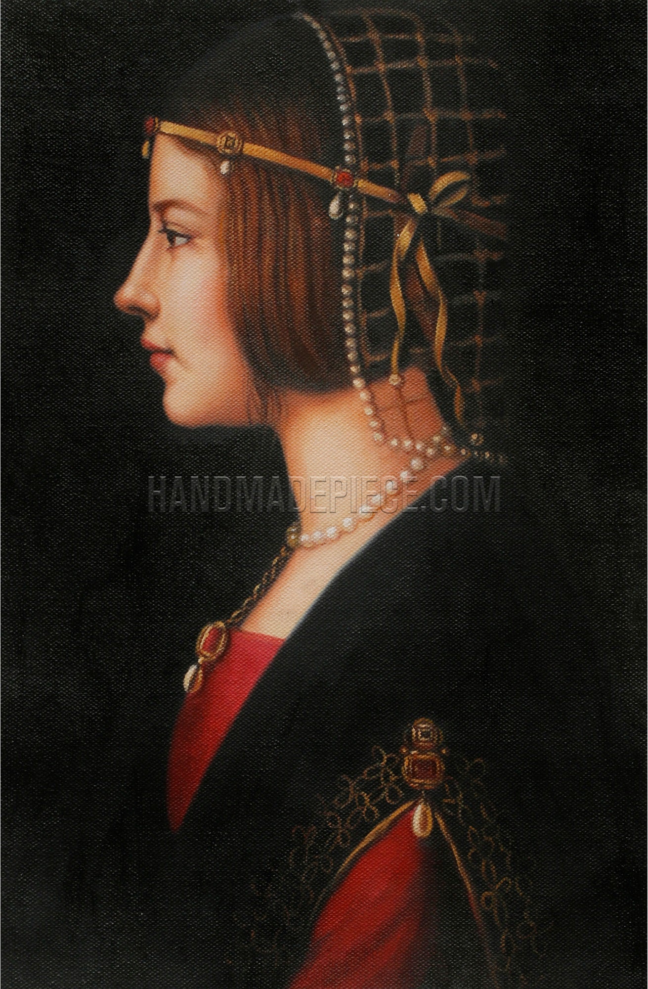 Portrait Of A Woman (Beatrice D’Este)? by Giovanni Ambrogio de Predis